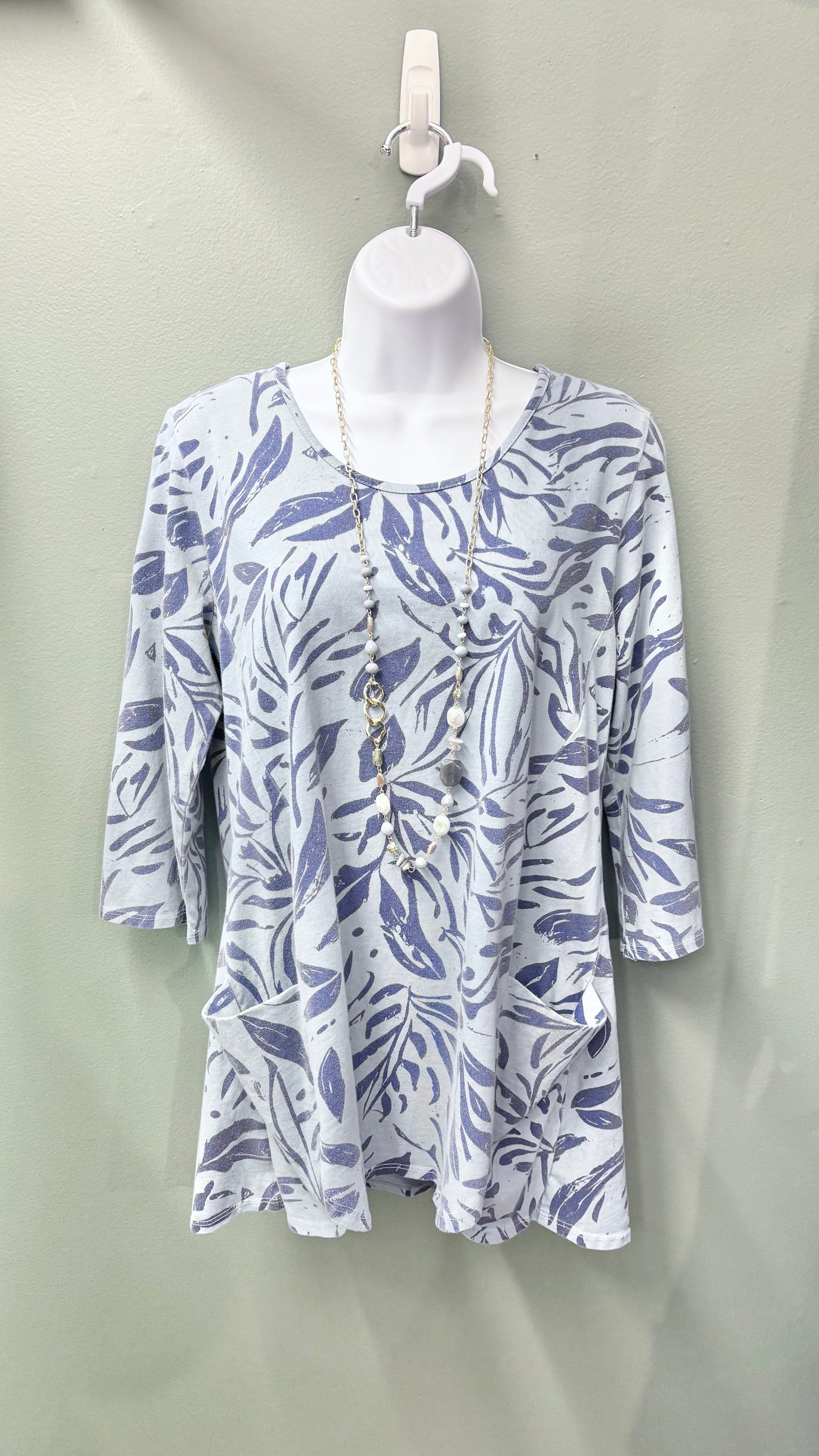 * Cotton Lani Lake Patterned Top
