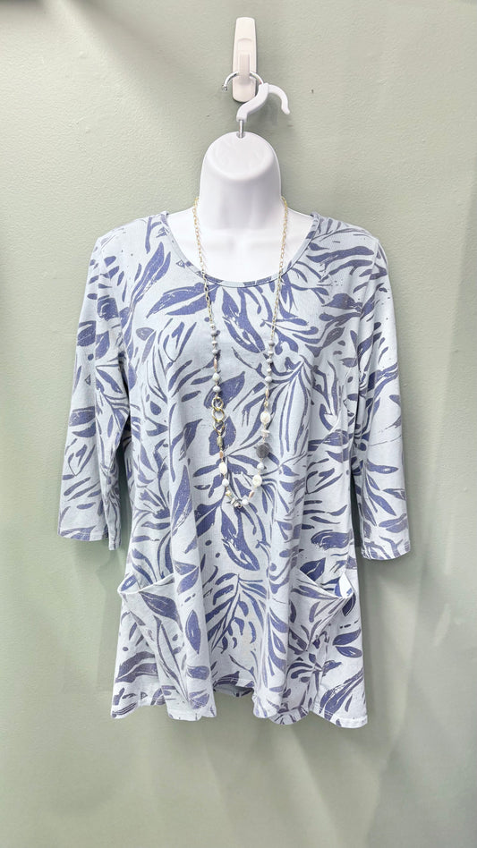 * Cotton Lani Lake Patterned Top