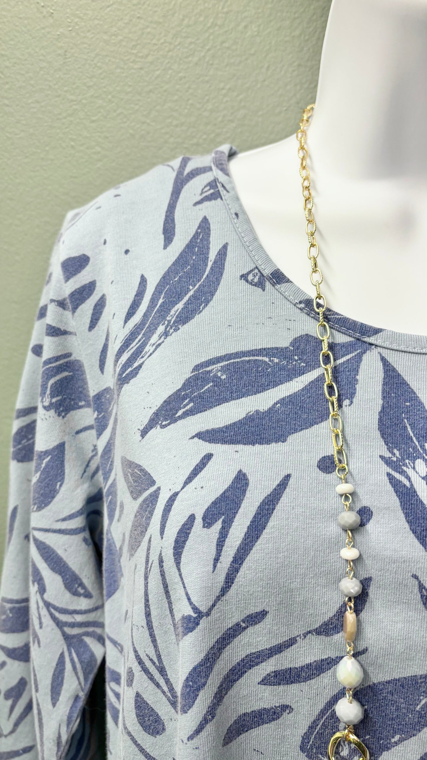 * Cotton Lani Lake Patterned Top