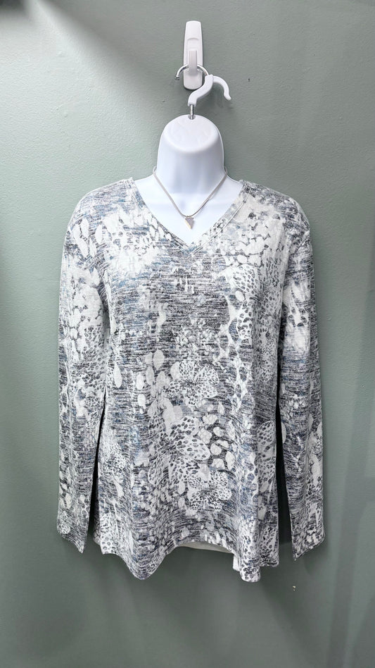 * Kamana Abstract Cloud Print Top
