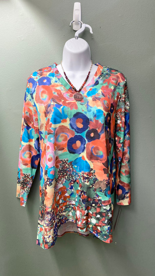Jess & Jane Bright Floral Top