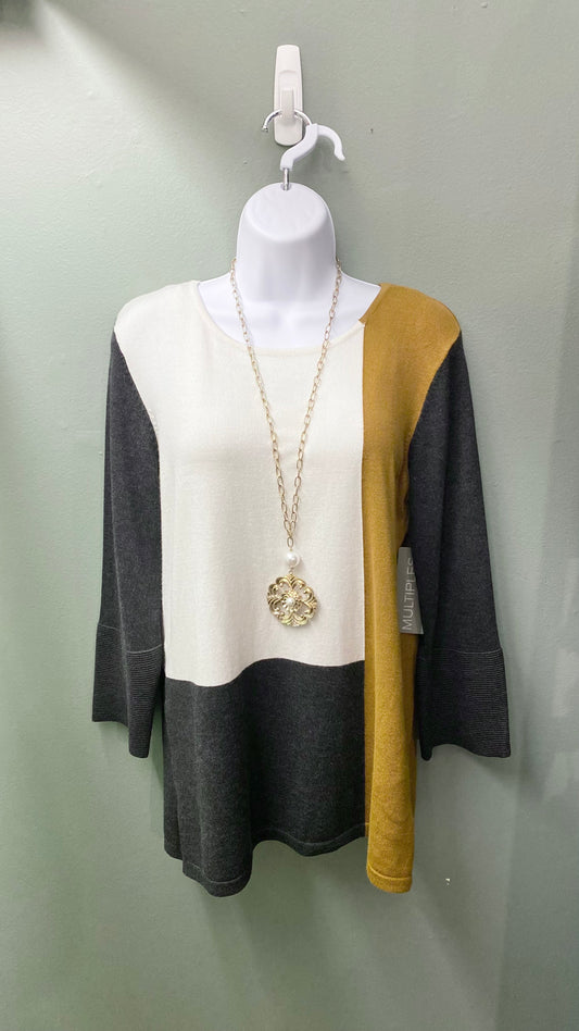 Multiples Colorblock Sweater Top