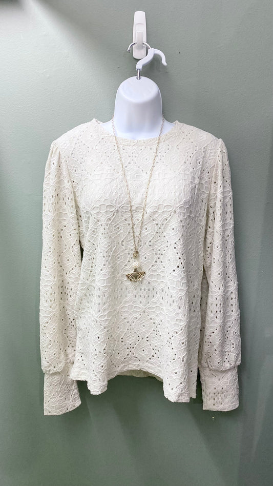 Soya Concept Cream Lacy Top