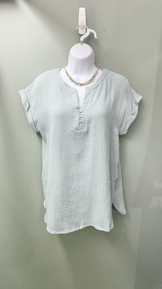 Doe and Rae Side-Button Top