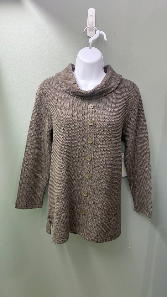 Multiples Truffle Cowl Neck Top