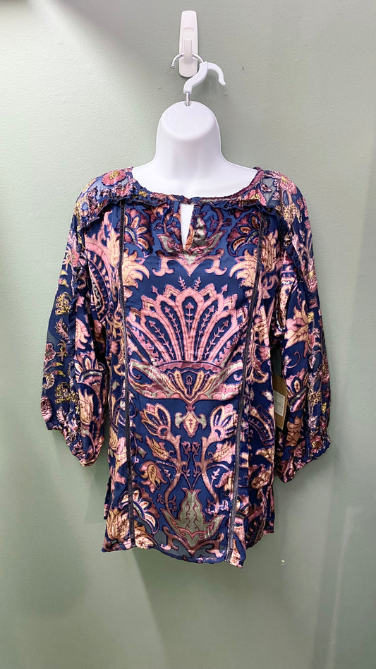 Tru Luxe Velvet Burnout Top