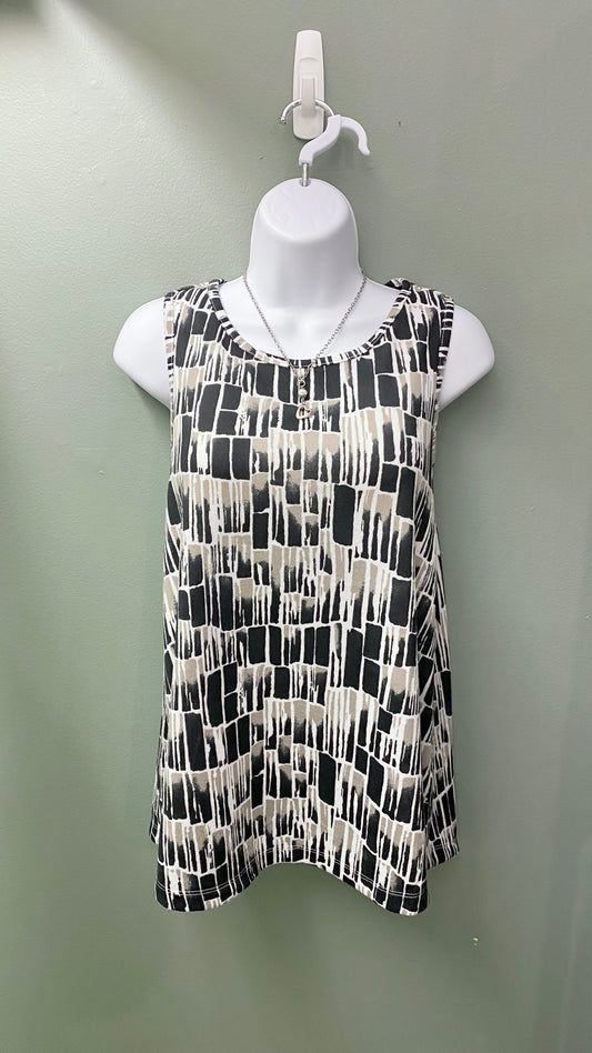 Multiples Patterned Tank Top