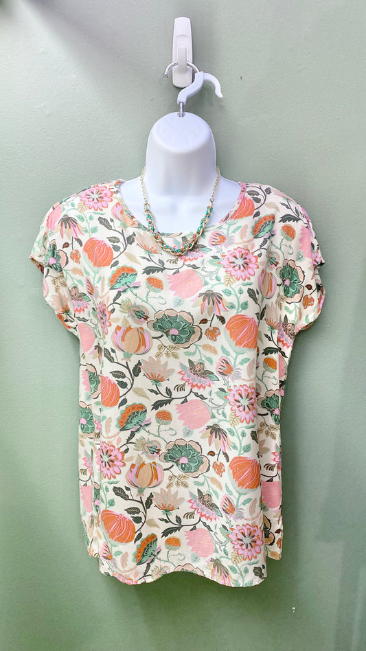 Soya Floral Top (Pinks)
