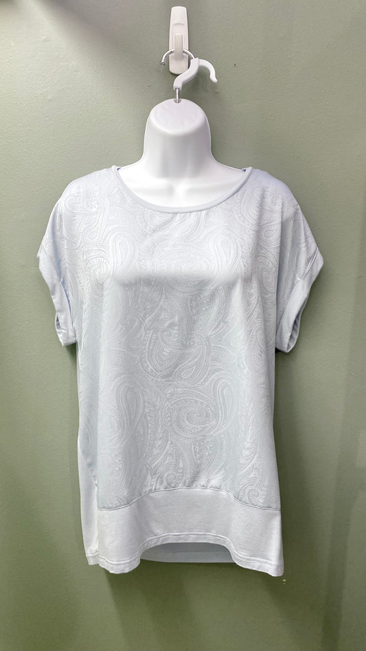 Soya Concept Blue Paisley Front Top