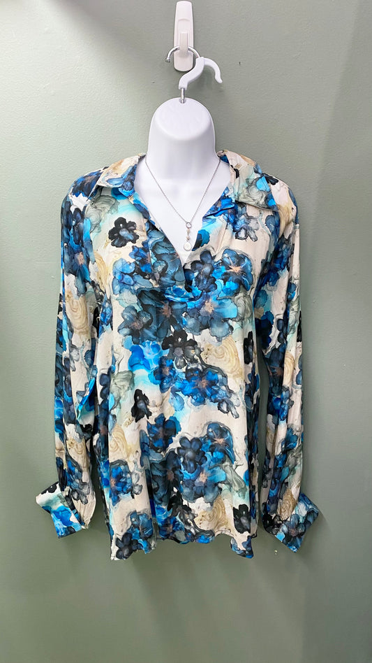 APNY Floral Pullover Blouse