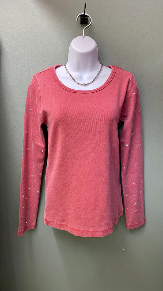 Clearance - Dylan Long Sleeve w/ Jewel Accents