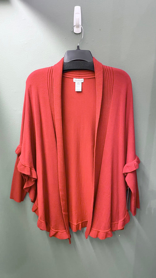 Multiples Ruffle Butterfly Cut Sweater