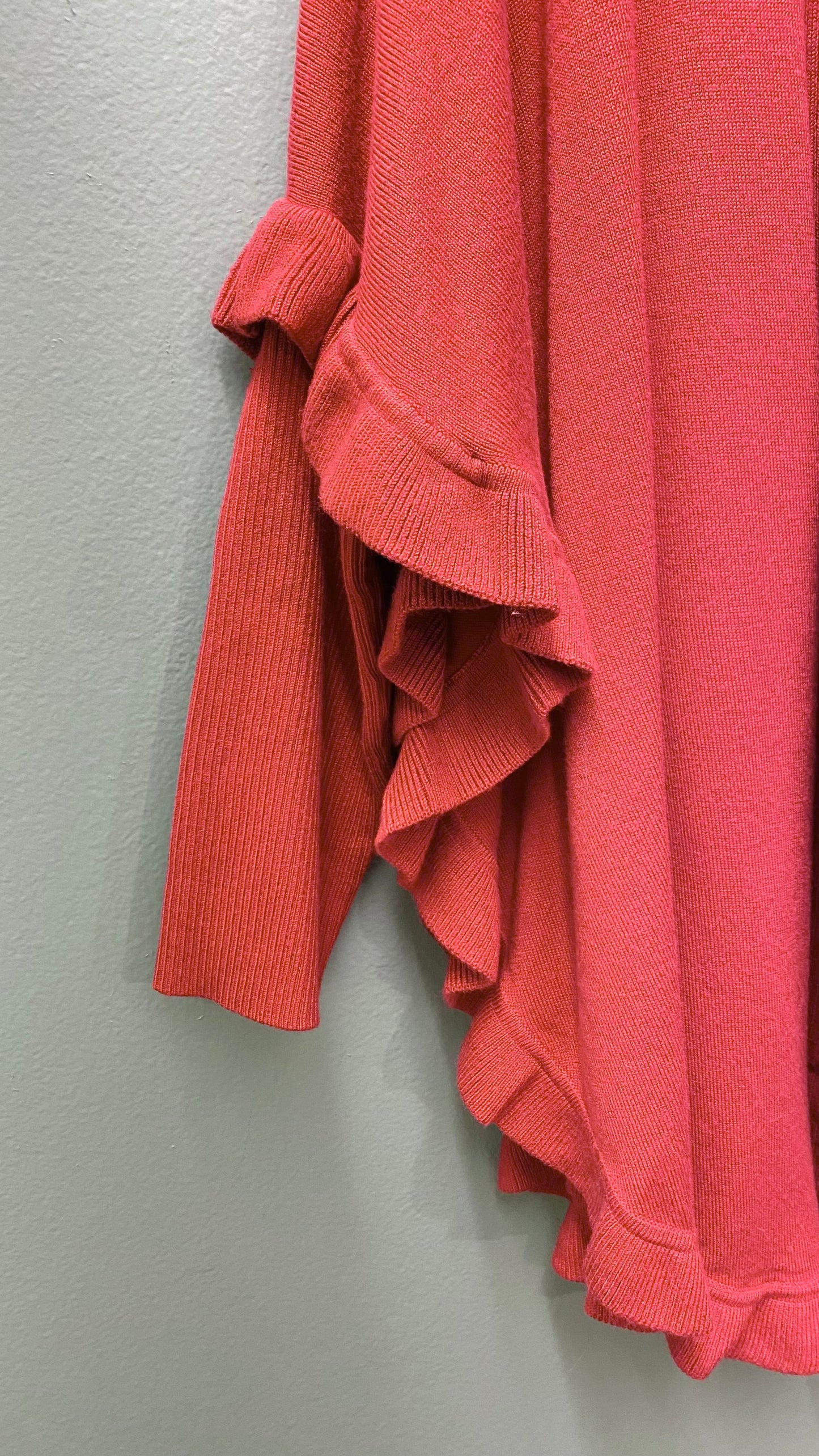 Multiples Ruffle Butterfly Cut Sweater