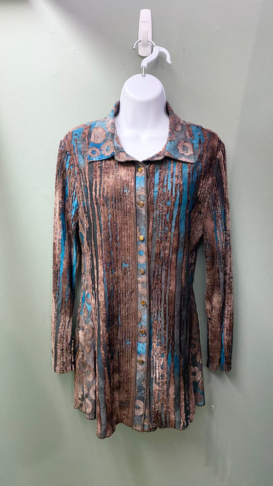 Kamana Textured Buttoned Top