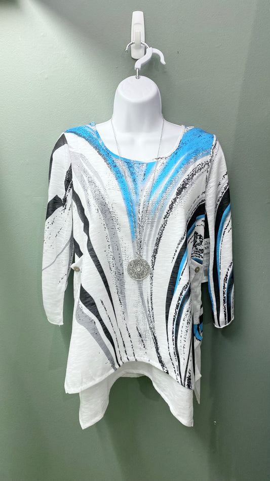 Tango Mango Double Layer Wavy Top