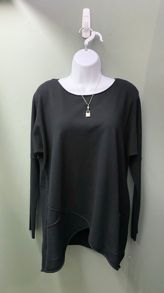 Clearance - Charlie B Drop Shoulder Drape Hem