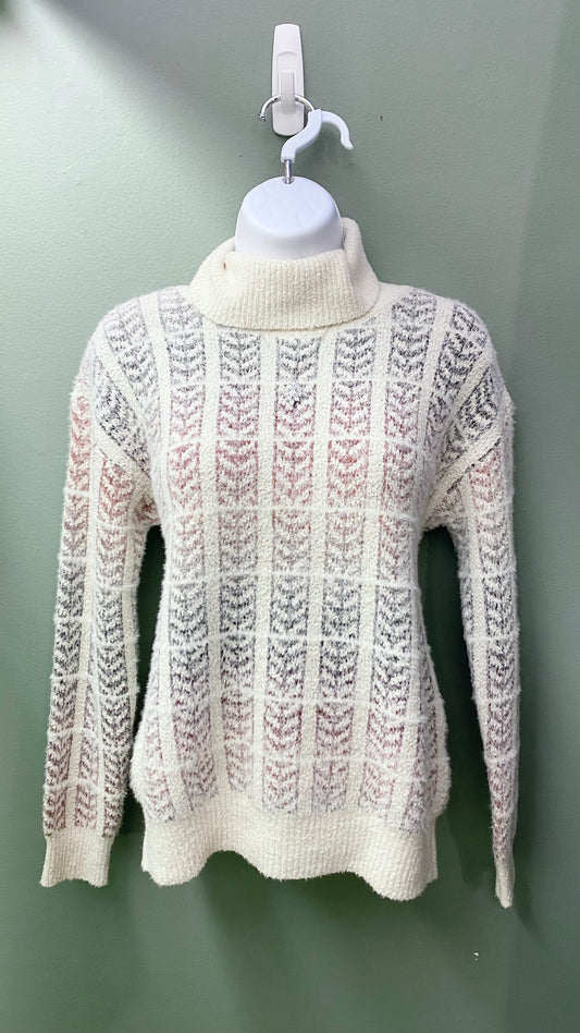 Clearance - Charlie B Jacquard Turtleneck