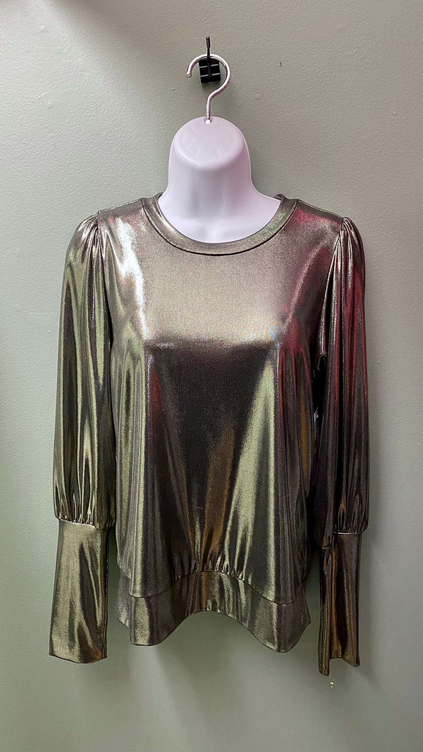 Clearance - Karen Kane Gold Metallic