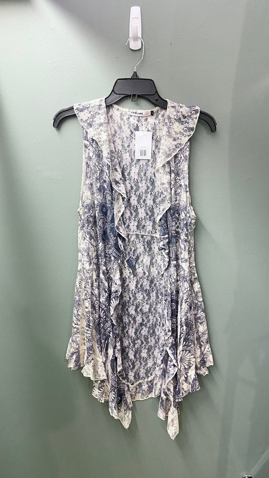 Origami Lace Layering Top with Ruffles