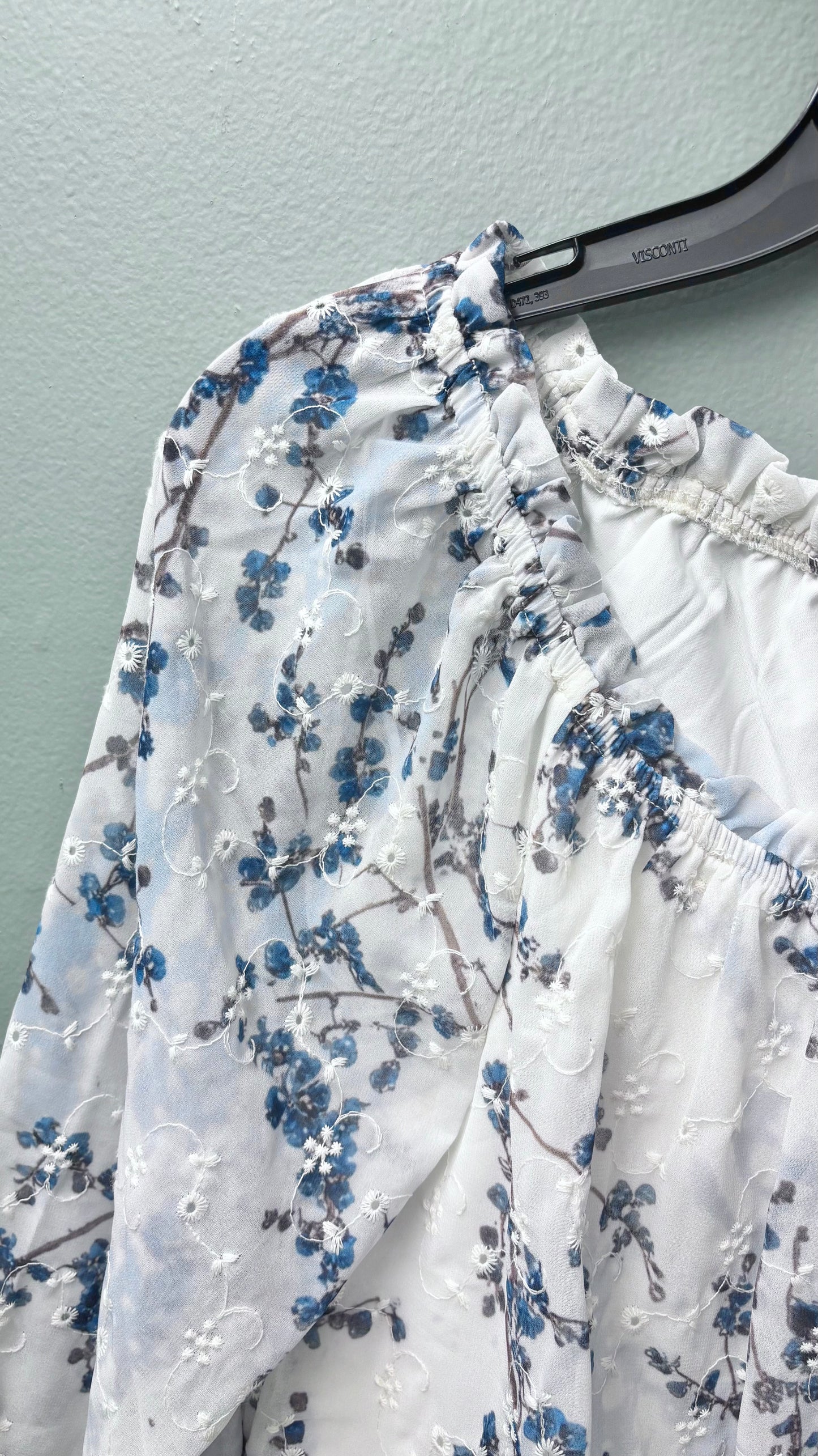 * Charlie B Eyelet Raglan Blouse