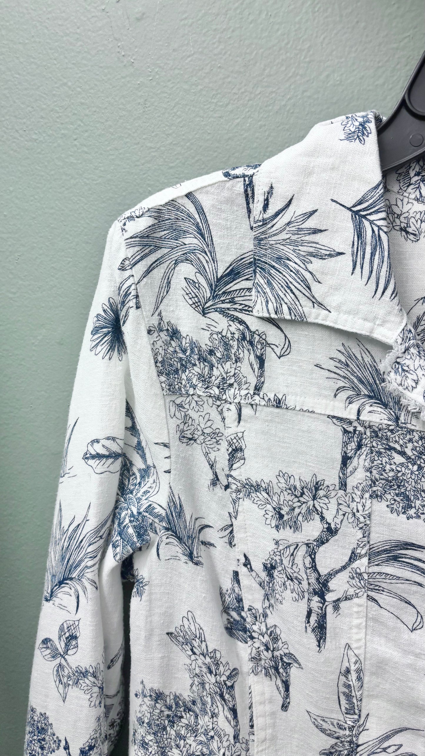 * Charlie B Printed Linen Jacket