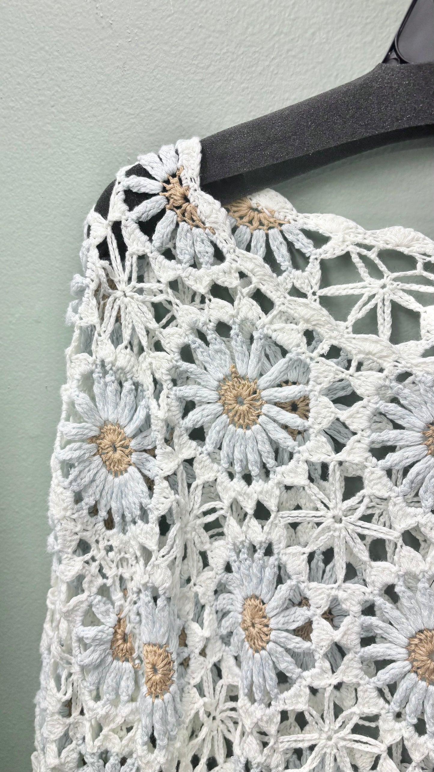 * Charlie B Flower Crochet Sweater