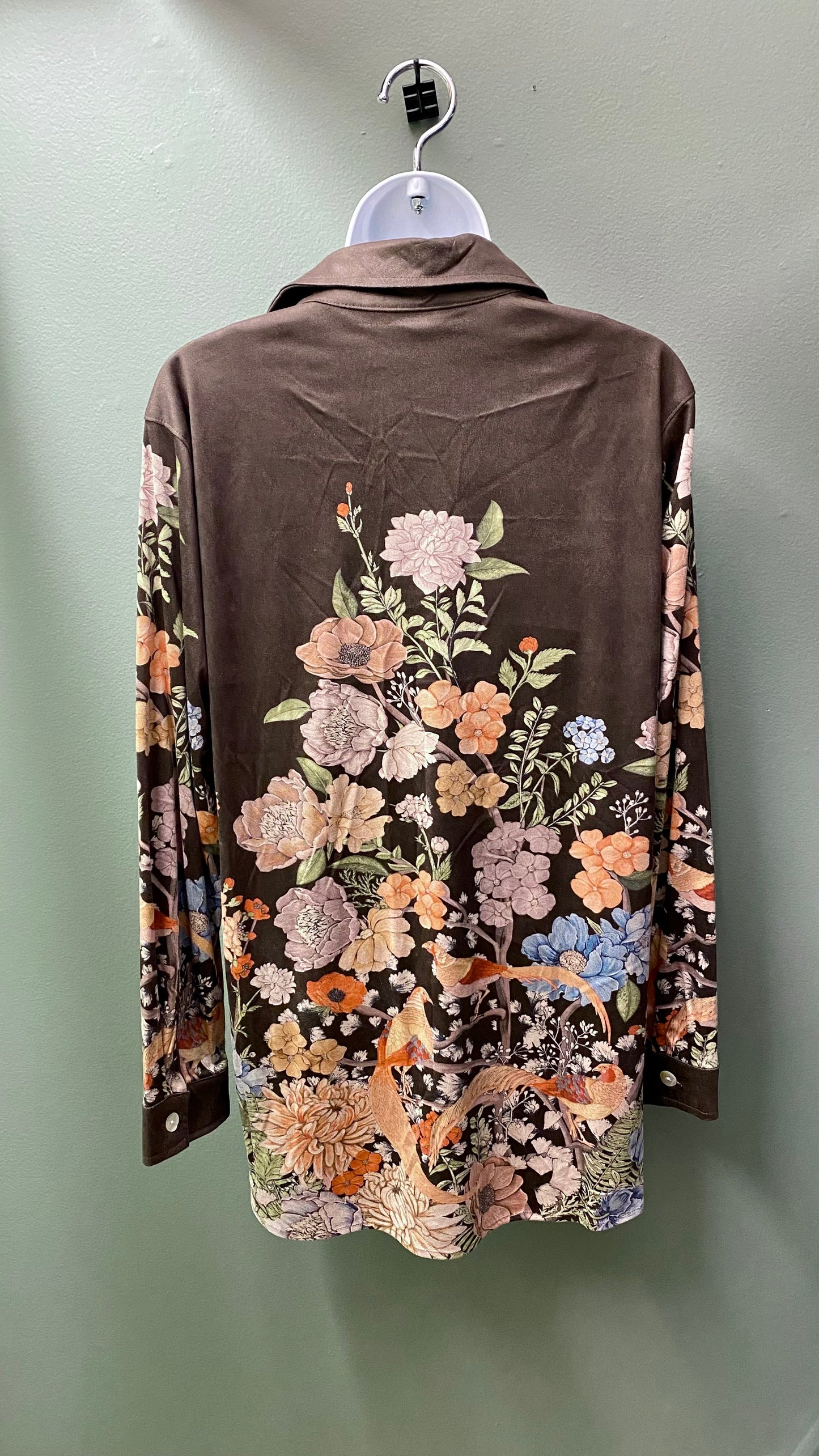 Multiples Suede Floral Top