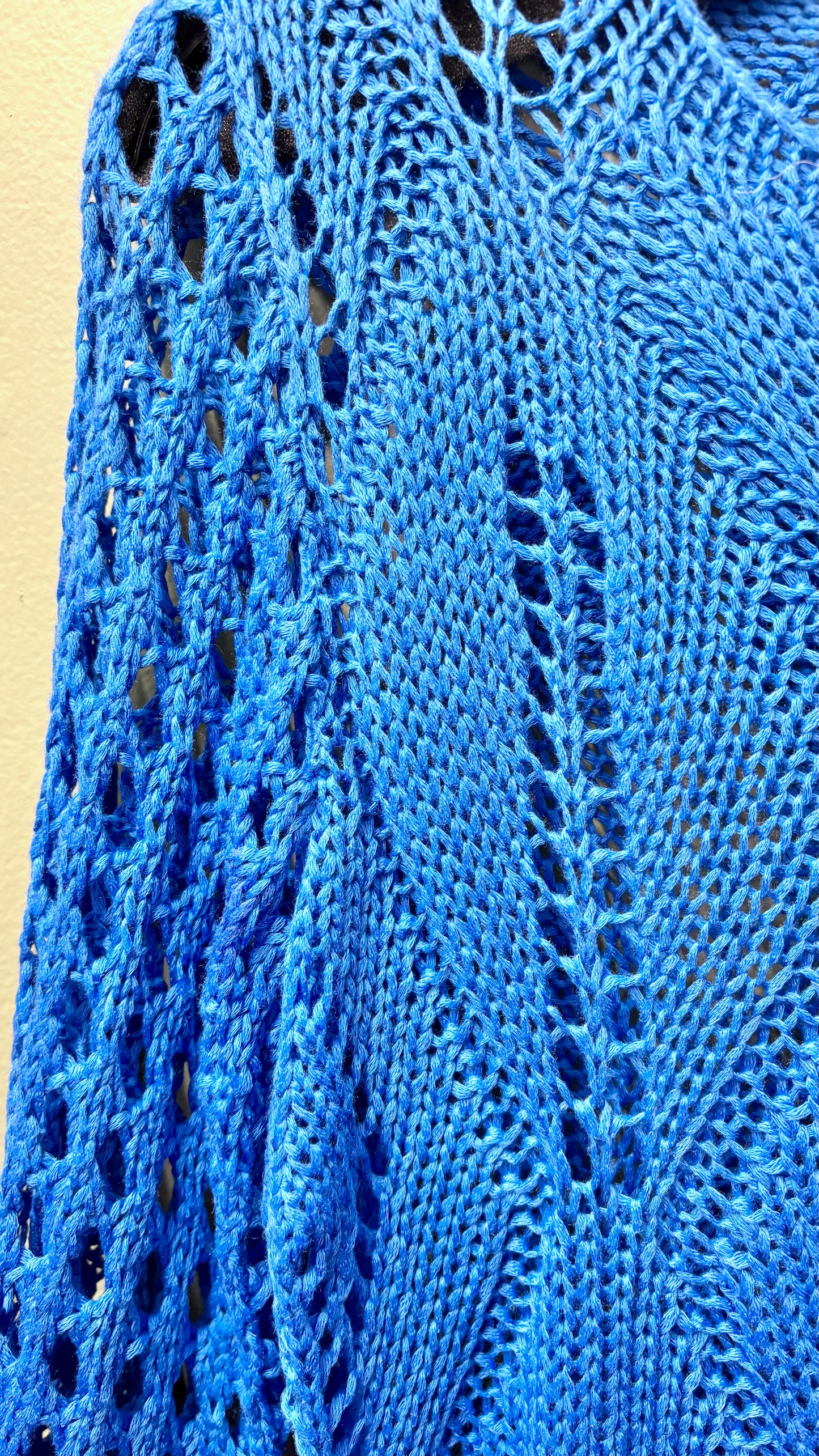 * Multiples Blue Crochet Top