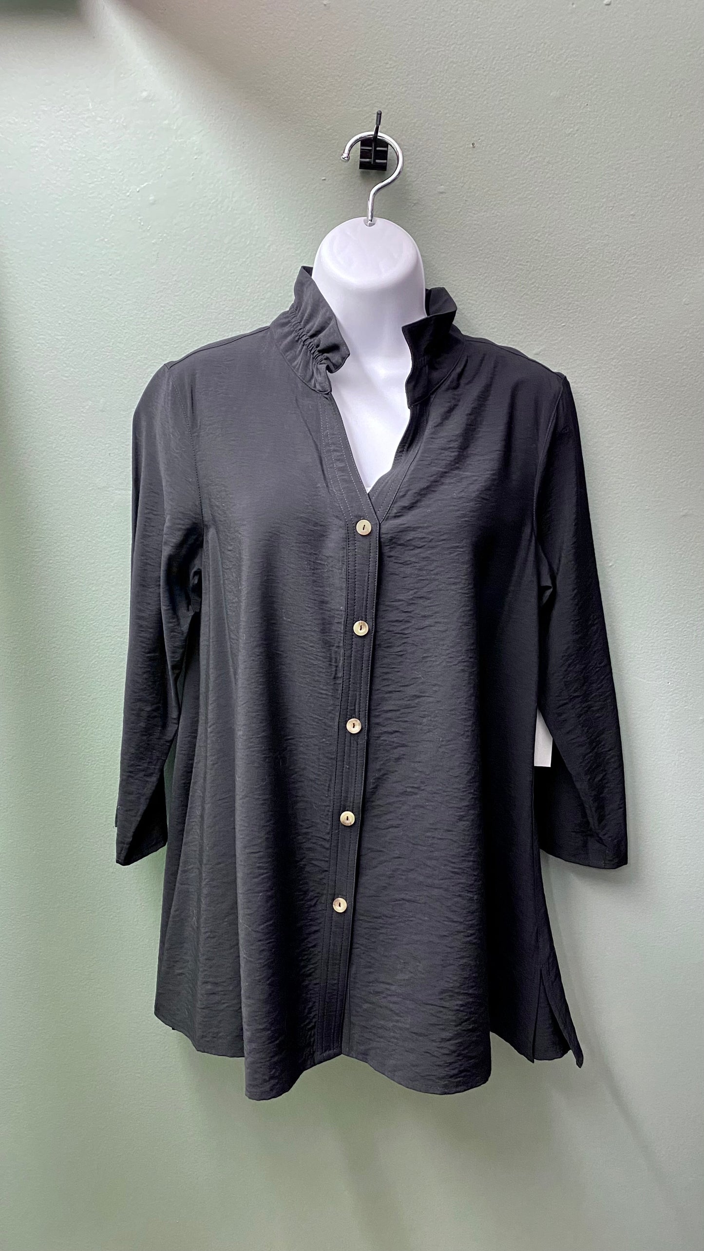 Multiples Fixed Collar Top