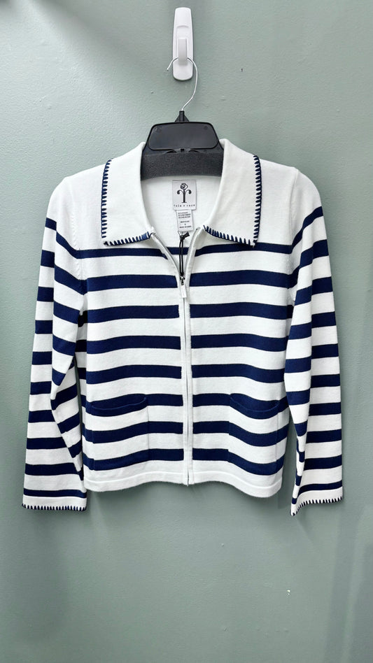 * Rain + Rose Striped Collared Top