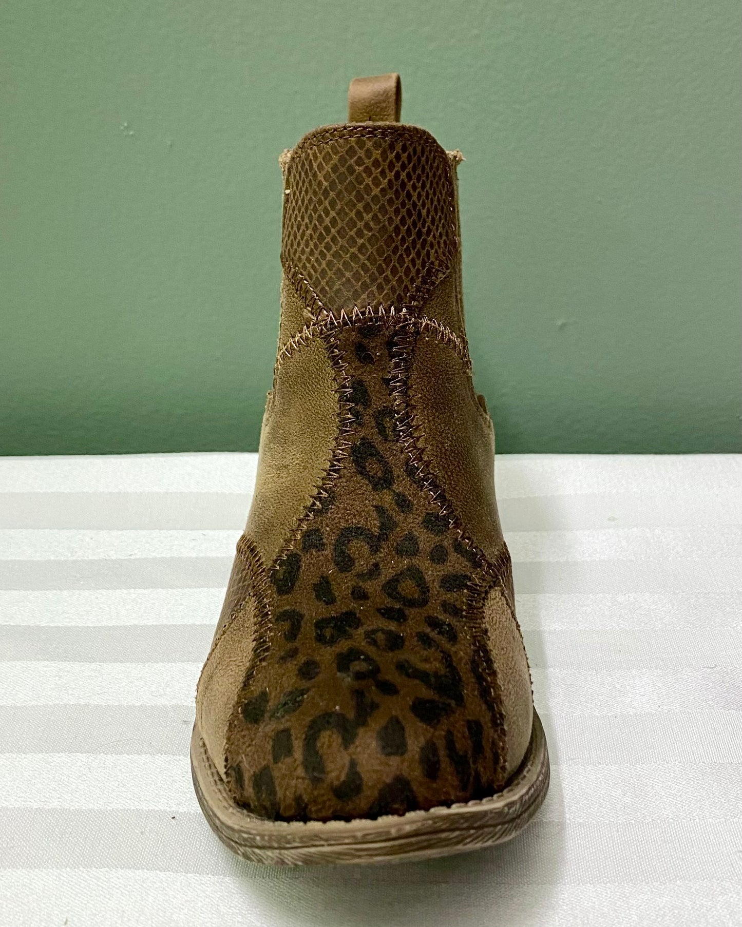 VeryG Tooled Tan Ankle Boot