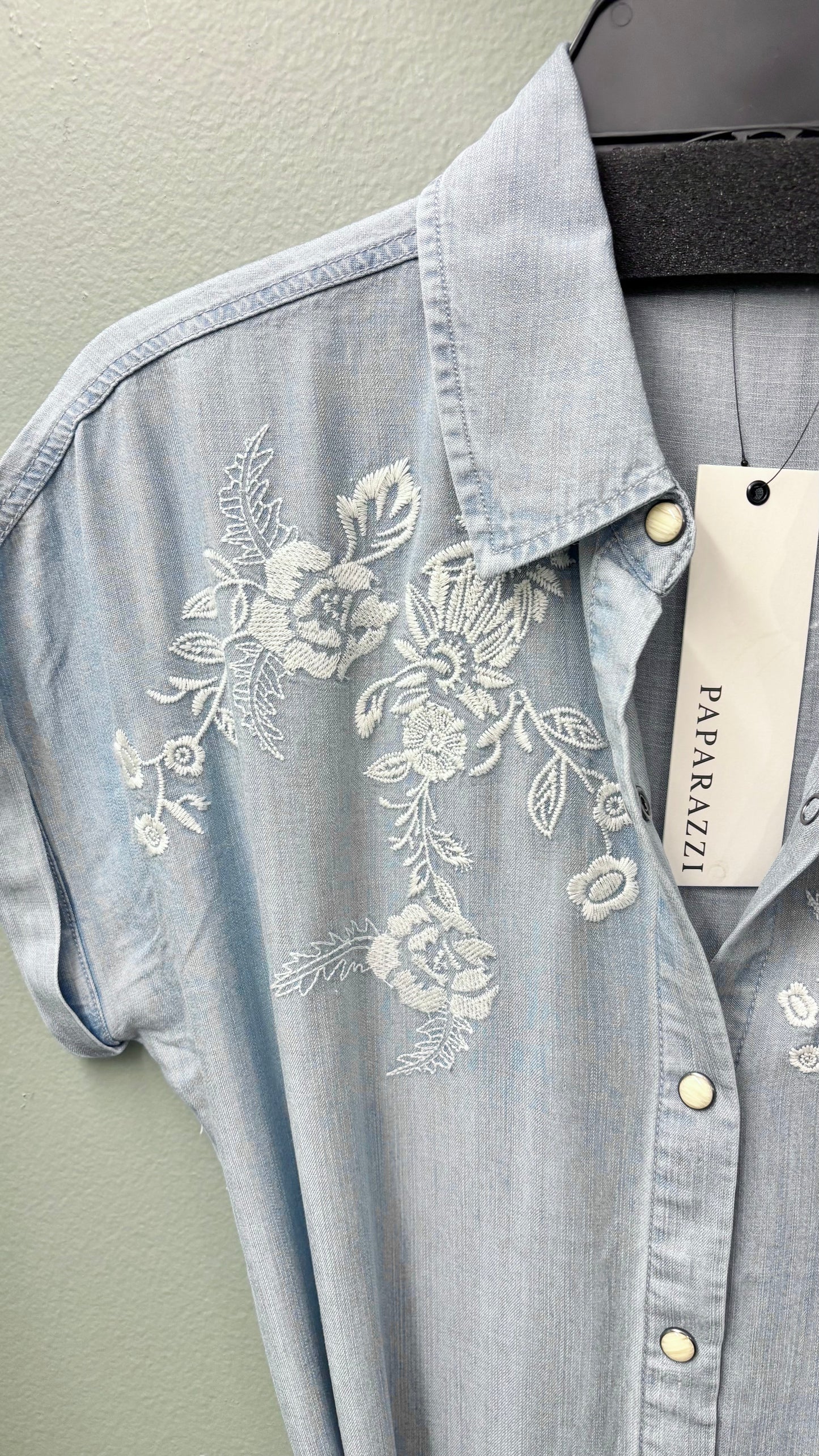 * Paparazzi Tencel Embroidered Dress