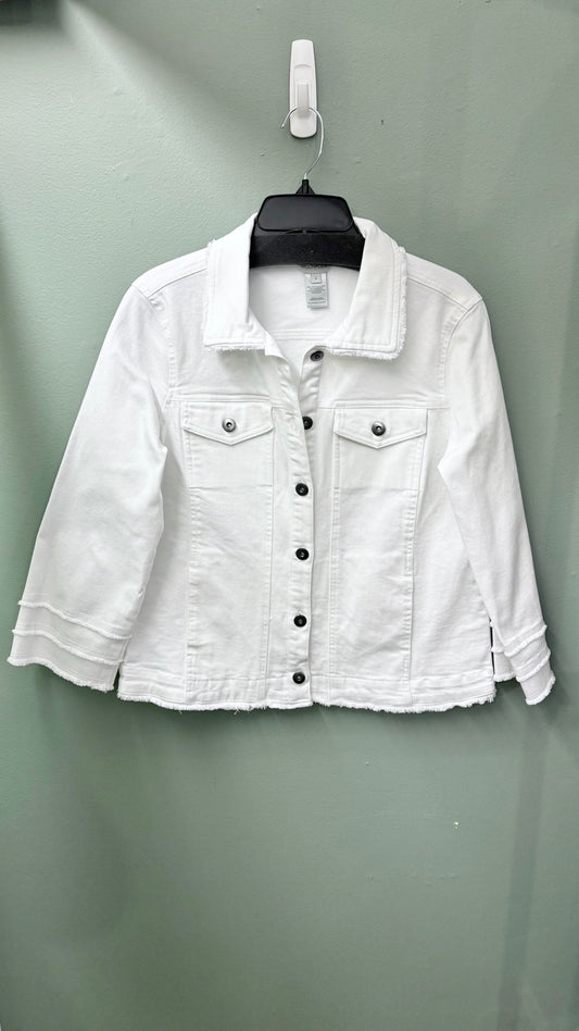 Multiples White Jean Jacket