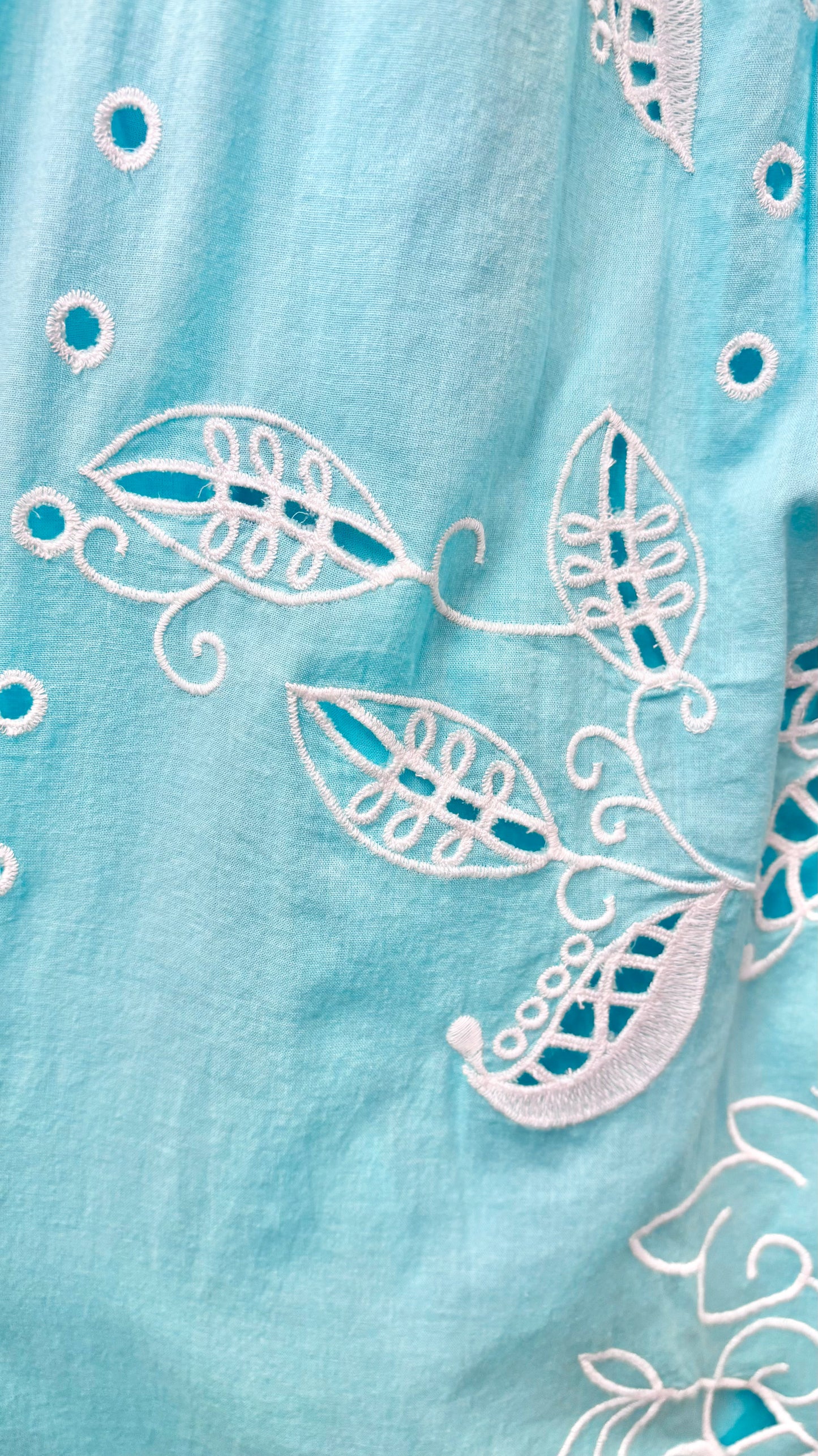 * Karen Kane Embroidered Cotton Skirt