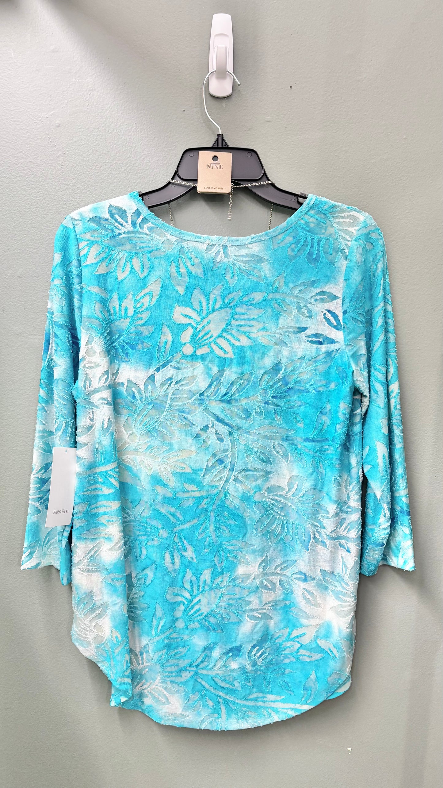 * Karen Kane Turquoise Burnout Top