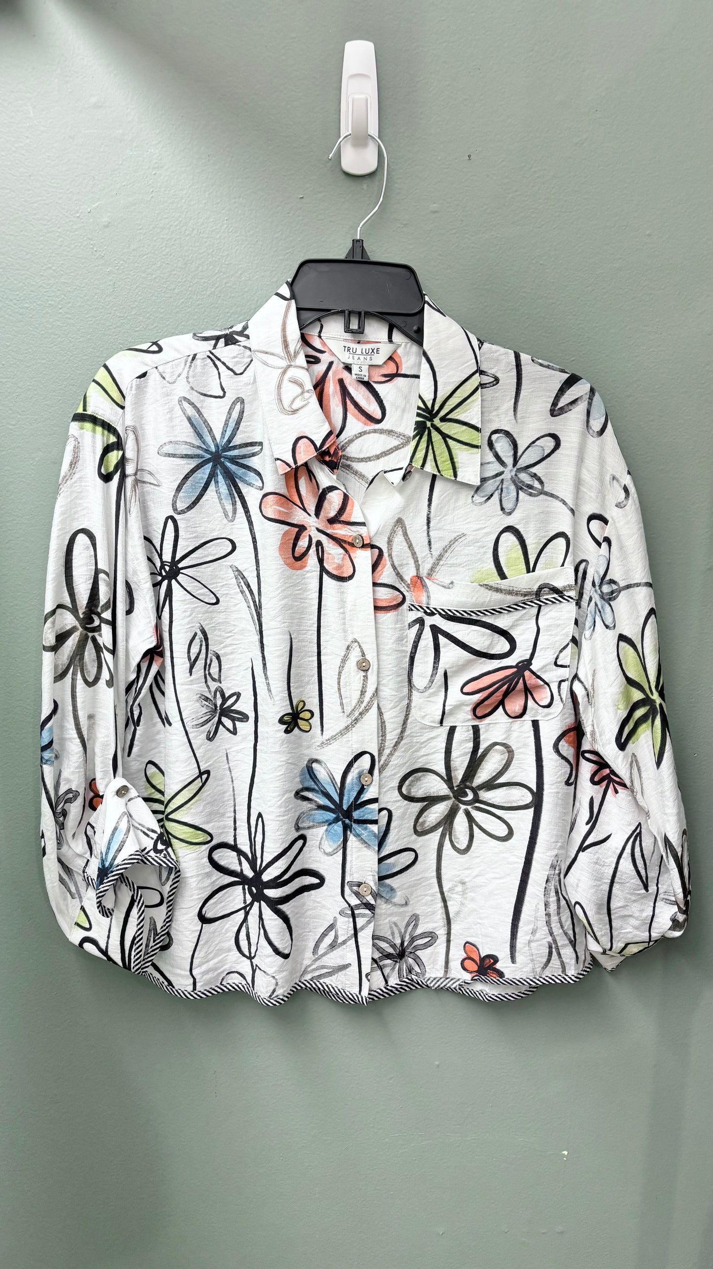 * Tru Luxe Print Floral Top