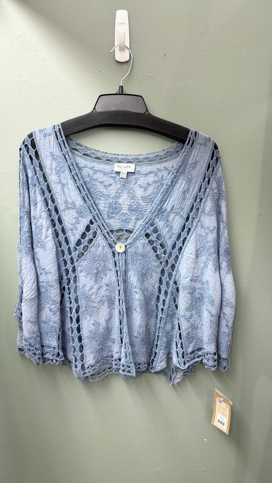 * Tru Luxe Embroidered Kimono Top