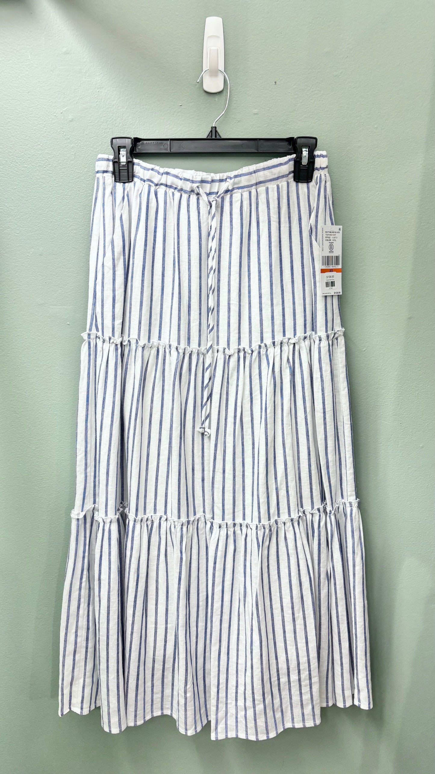 * Karen Kane Tiered Striped Skirt