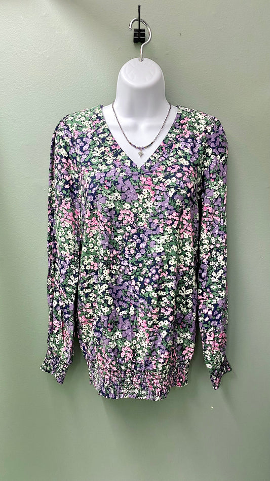 Soya Lilac Breeze Floral Top