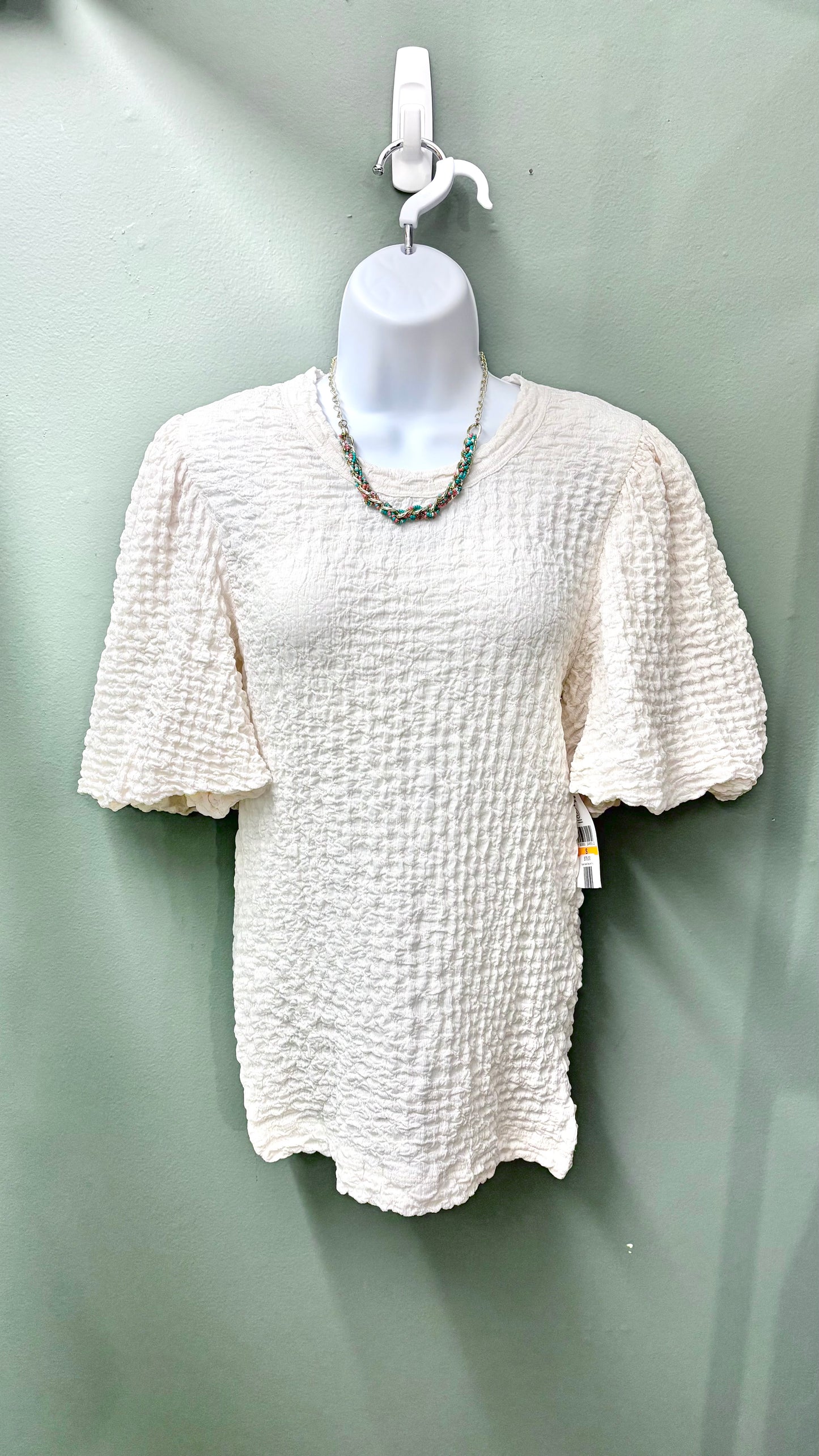 * Karen Kane Textured Puff Sleeve Top