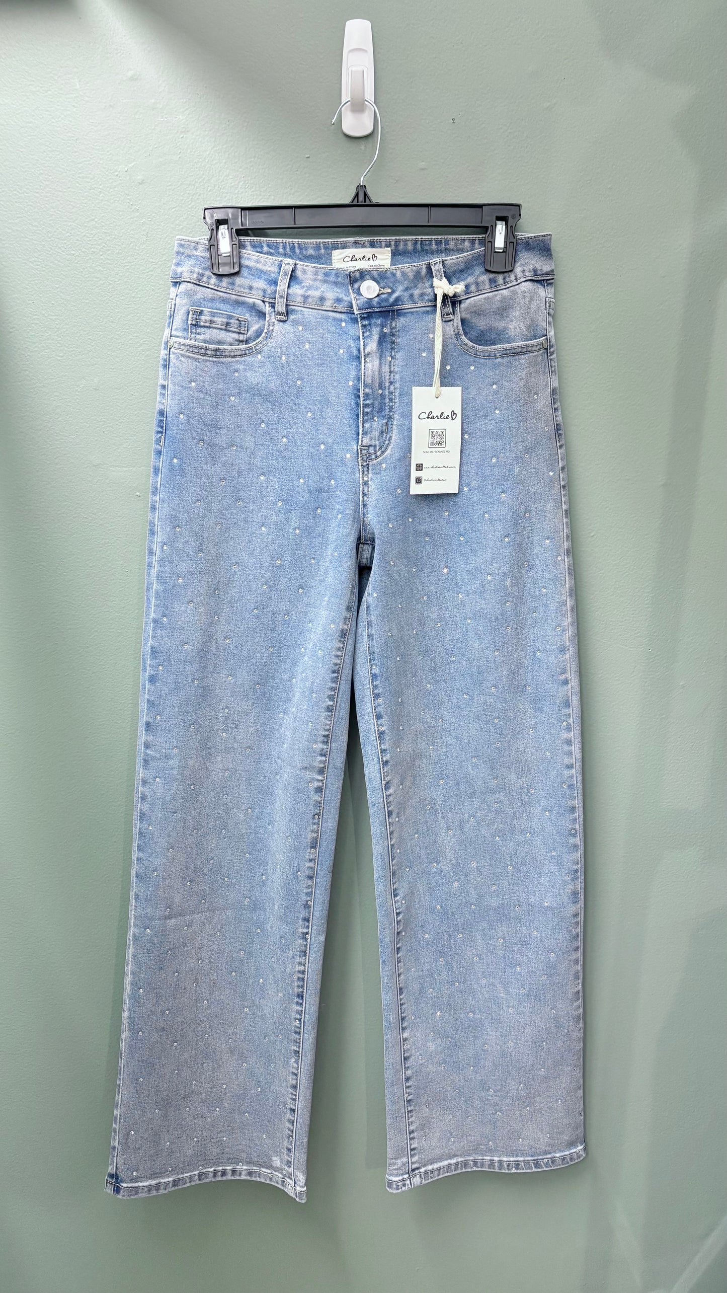 Charlie B Rhinestone Jean