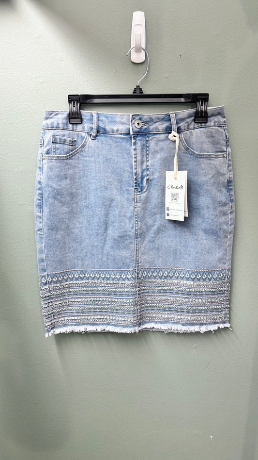 Charlie B Skirt (Skort) with Embroidered Hem