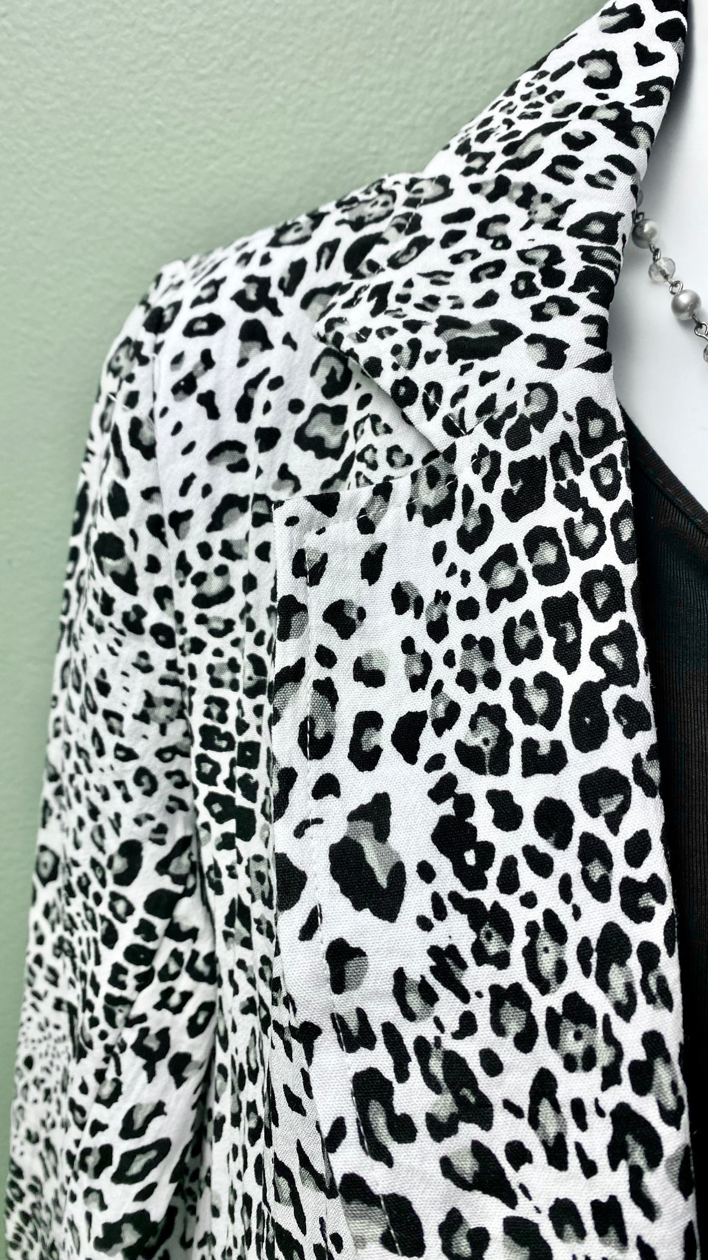 Multiples Leopard Lapel Shirt