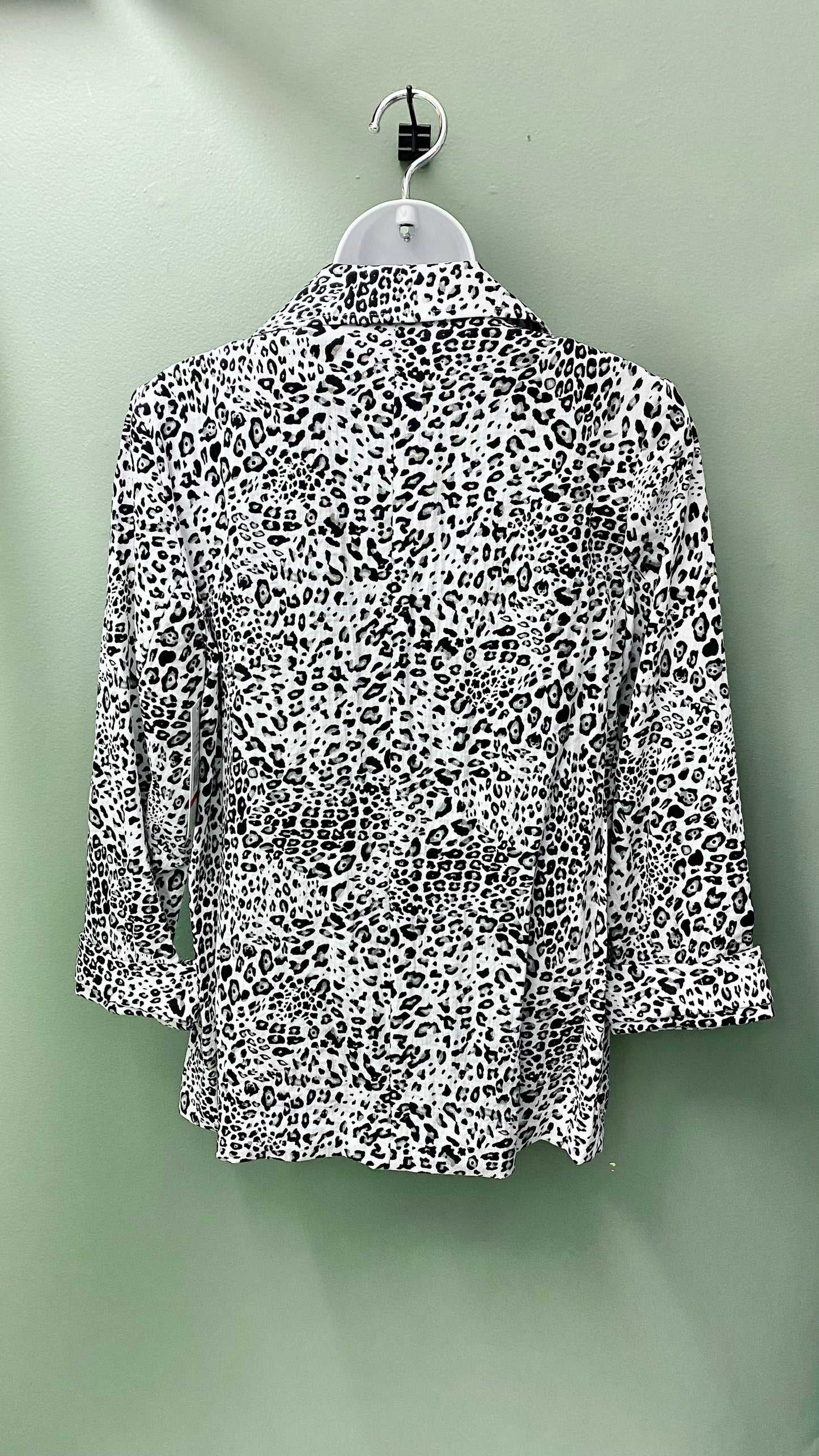 Multiples Leopard Lapel Shirt