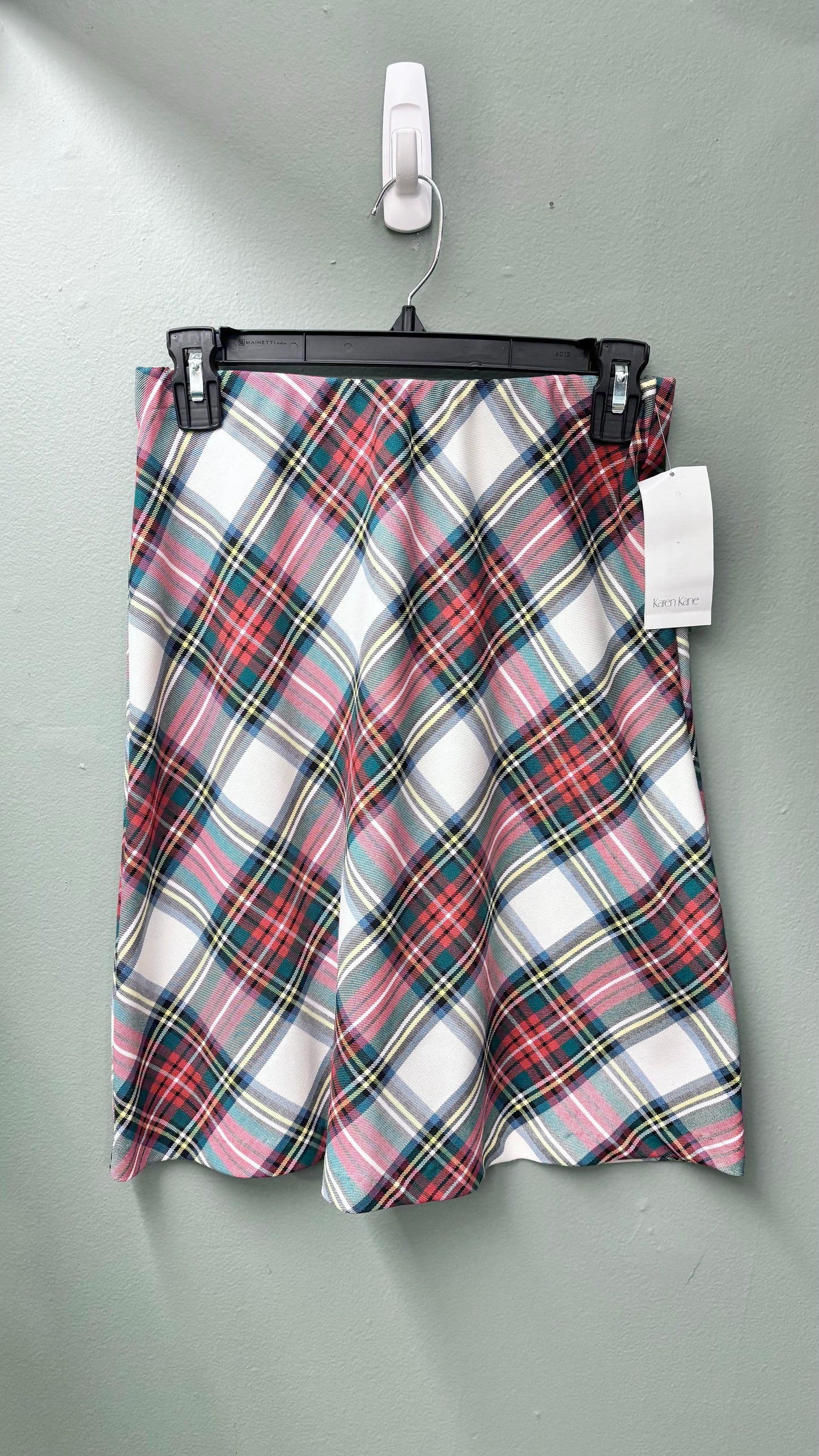 Karen Kane Red Plaid Skirt