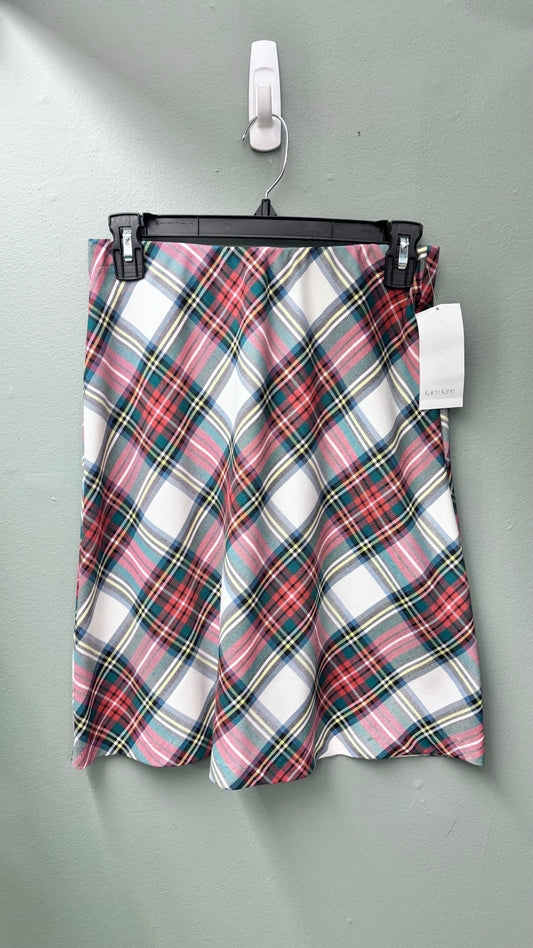 Karen Kane Red Plaid Skirt