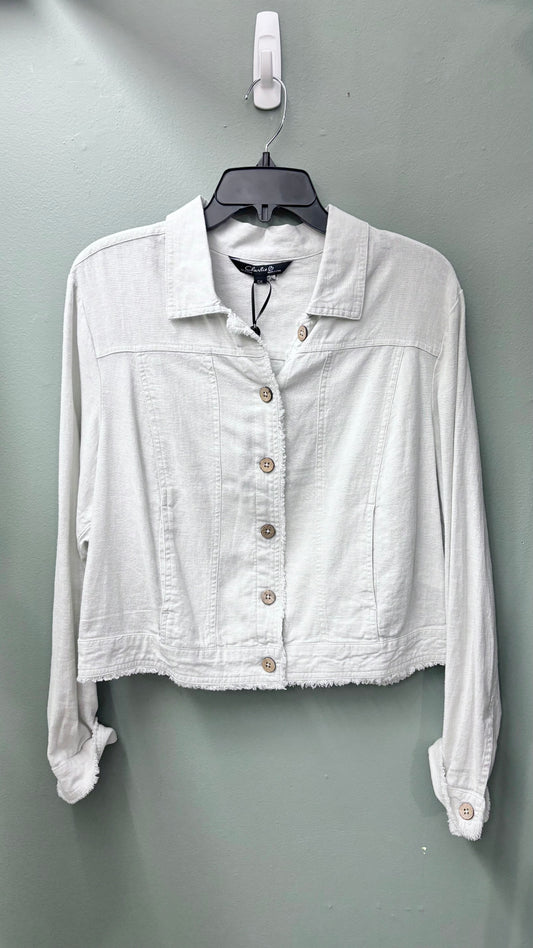 Charlie B Cream Linen Jacket