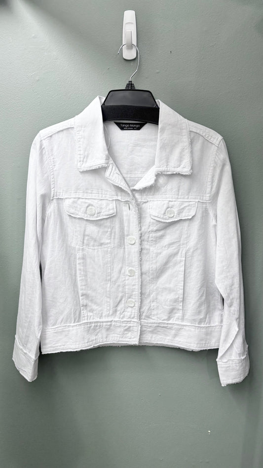 Tango Mango White Linen Jacket